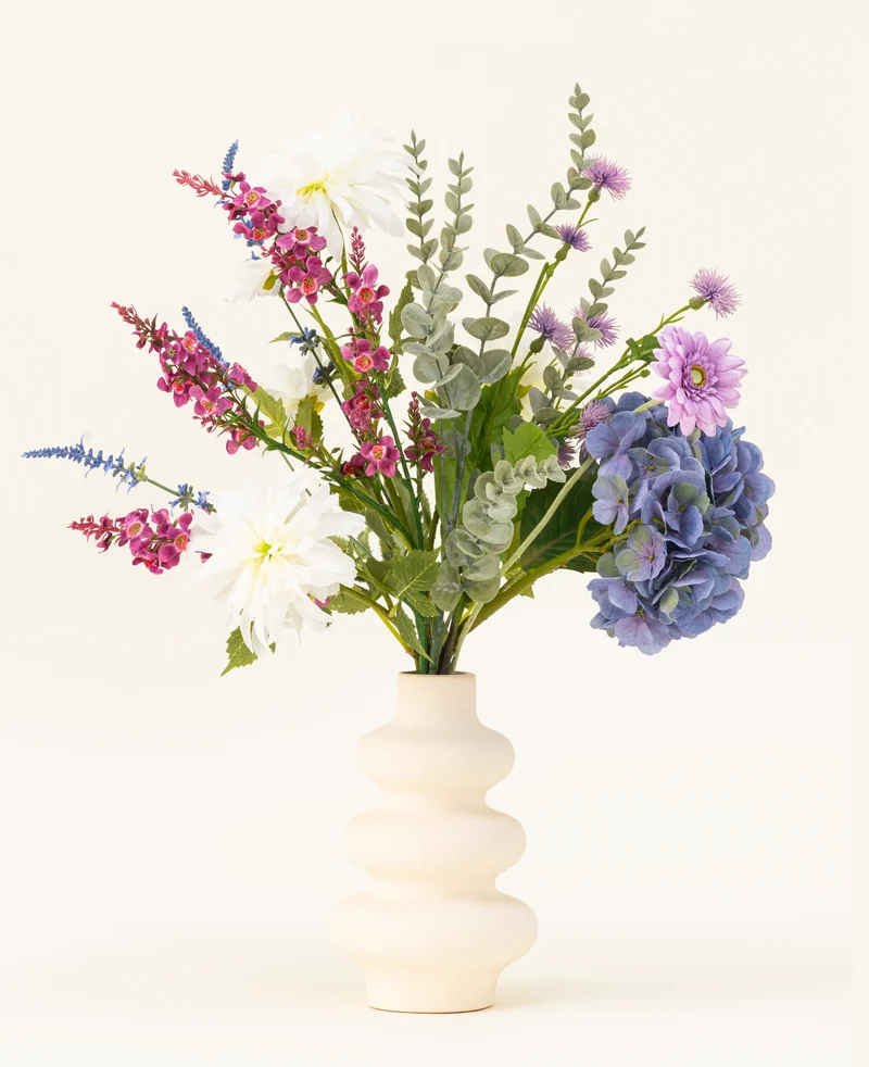 Zijden kunstbloemen boeket Lavender Kiss