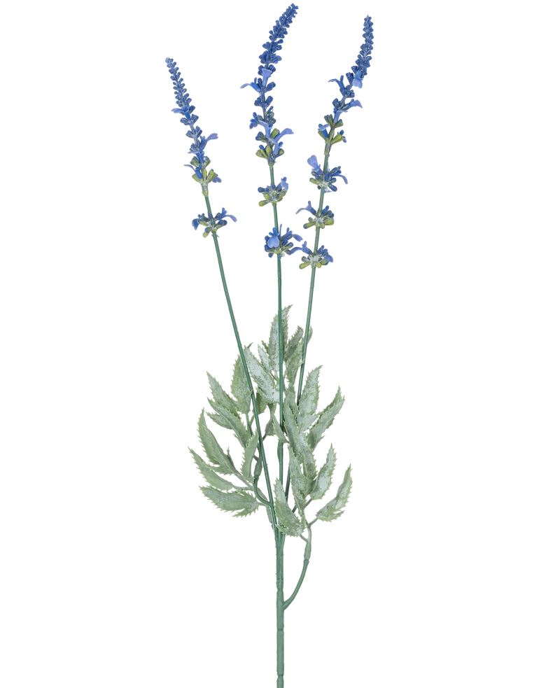 Kunsttak Lavendel 66 cm blauw