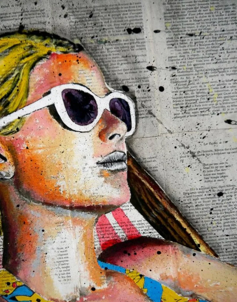 Artwork - Bazévian DelaCapuciniere - Portrait PS 200 - Un apres midi a la plage