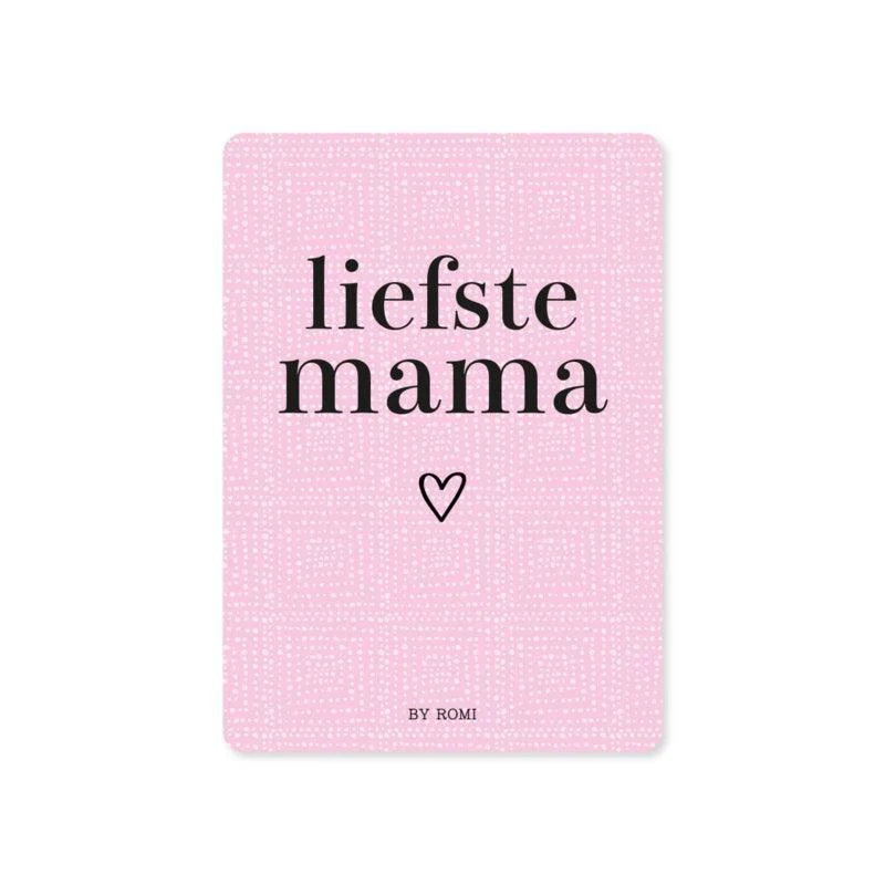 Bedankje - Liefste mama / Kaart