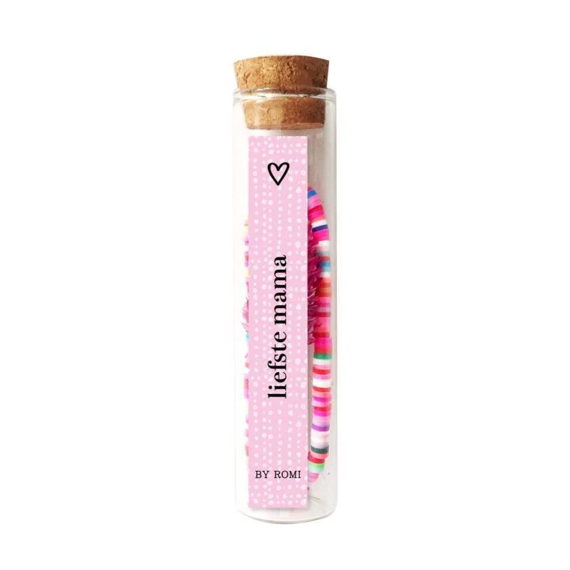 Bedankje - Liefste mama / Wensbuisje met armbandje