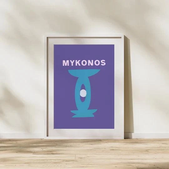 Wall Print - Mykonos Vacay Poster