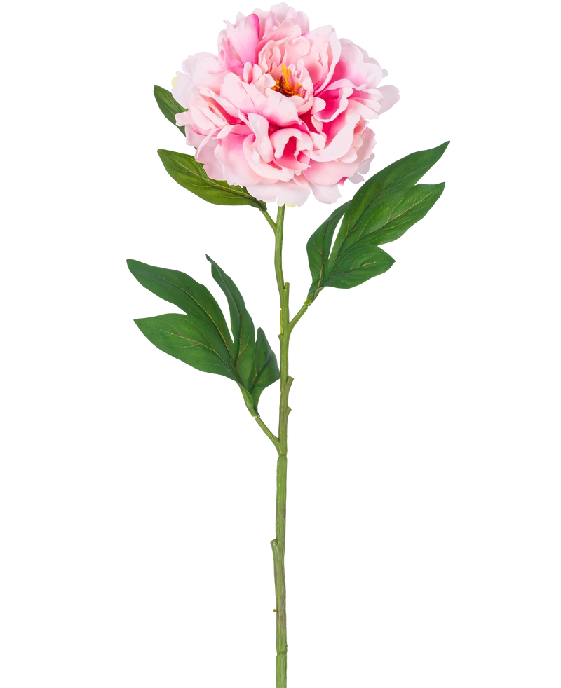 Kunstbloem Pioen 77 cm licht roze