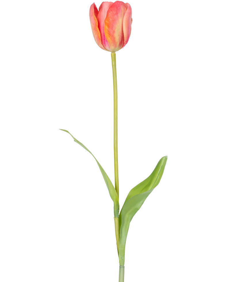 Kunstbloem Franse Tulp 63 cm oranje