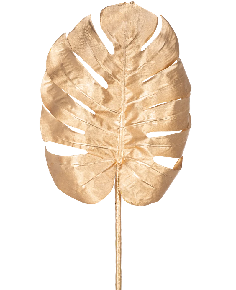 Kunsttak Monstera 73 cm goud