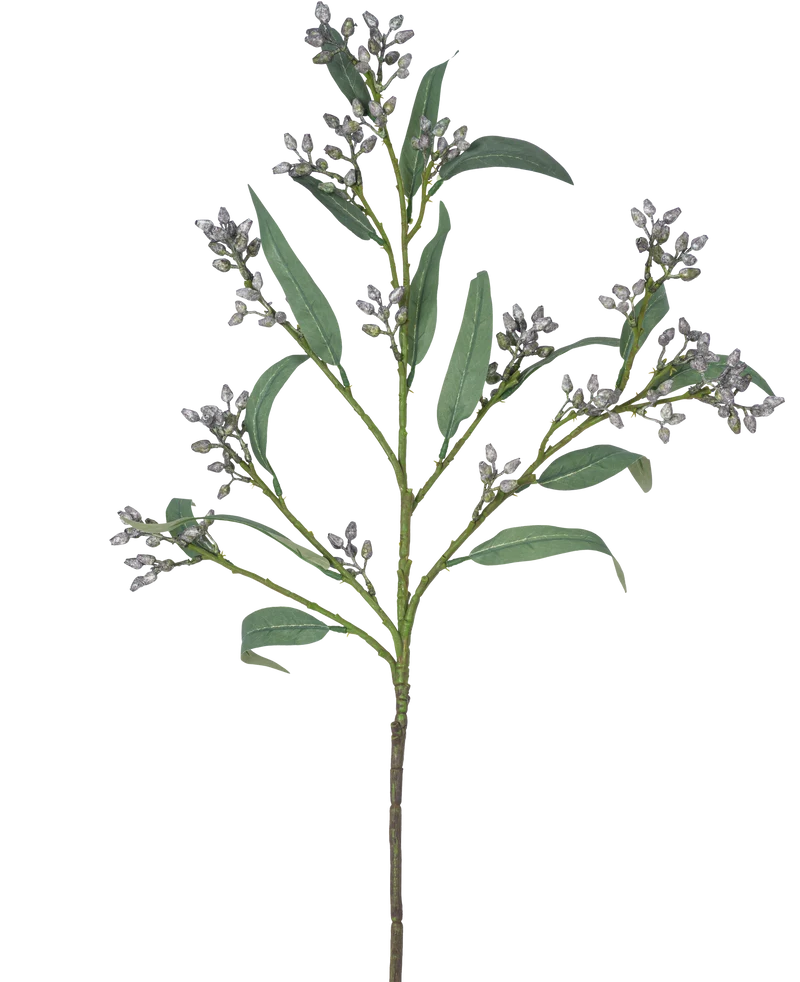 Kunsttak Eucalyptus bes 78 cm grijs
