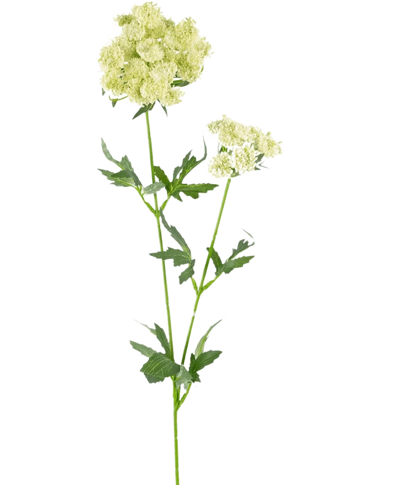 Kunstbloem Kantbloem 76 cm wit