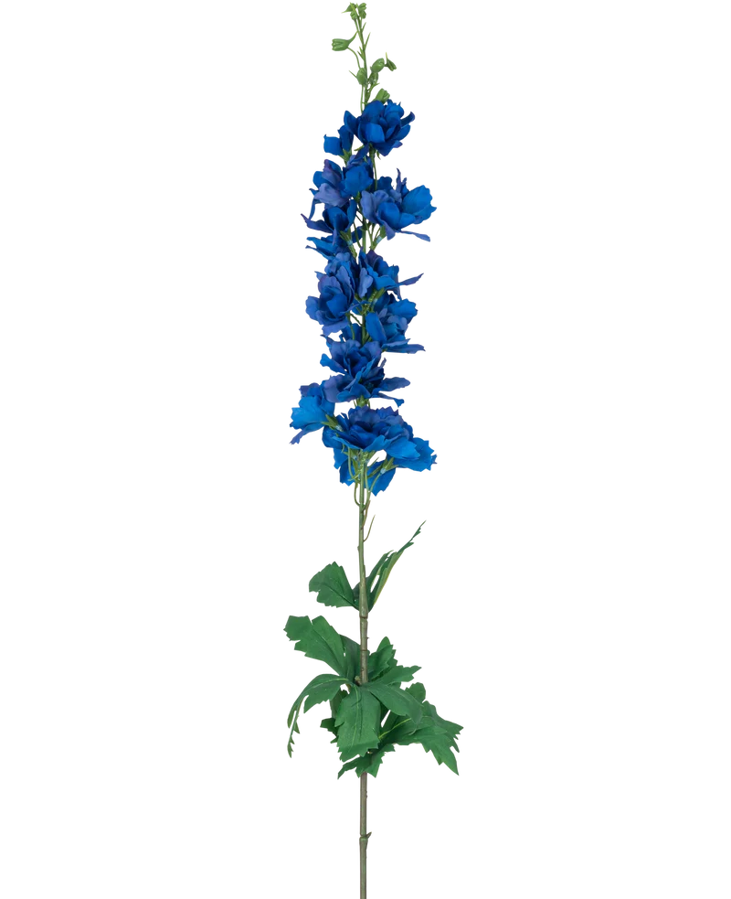 Kunstbloem Ridderspoor Real Touch donker blauw 90 cm