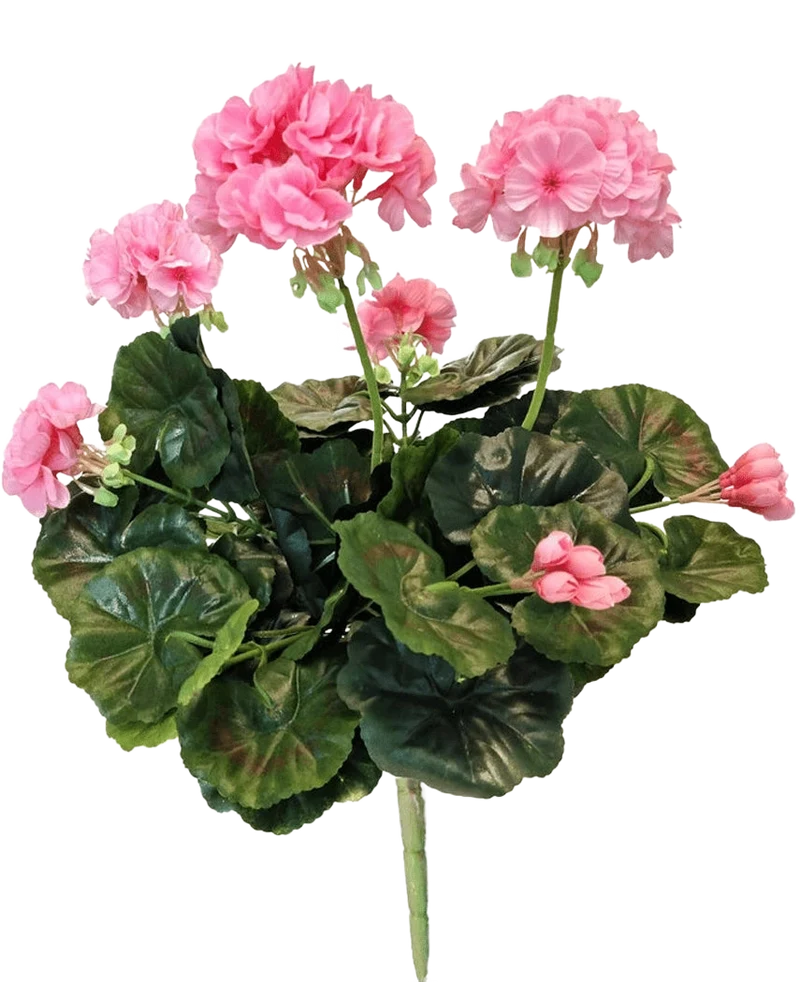 Kunst Geranium 40 cm roze