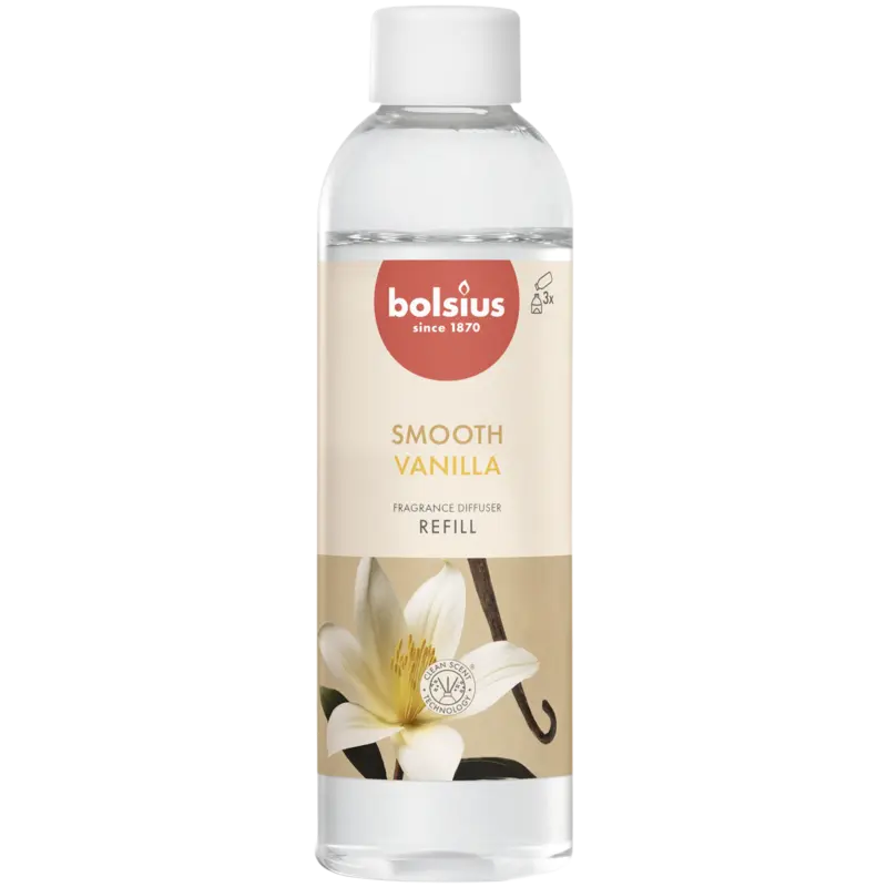 Bolsius Navulling geurstokjes smooth vanilla