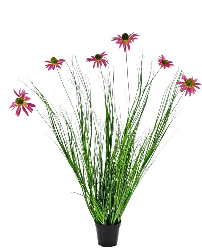 Kunst Grasplant Chrysanthemum 100 cm brandvertragend