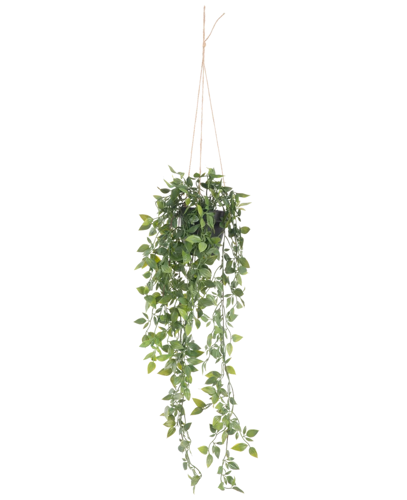 Kunst hangplant Scindapsus in pot 73 cm