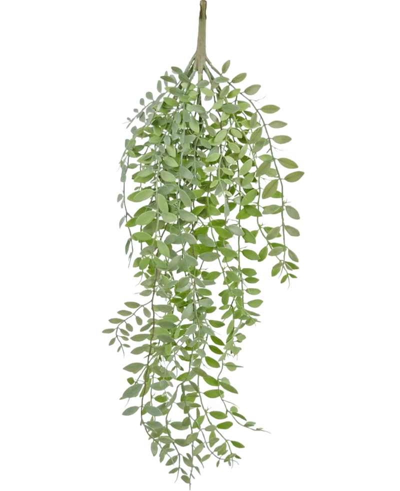 Kunst hangplant Pumila/Eucalyptus 76 cm