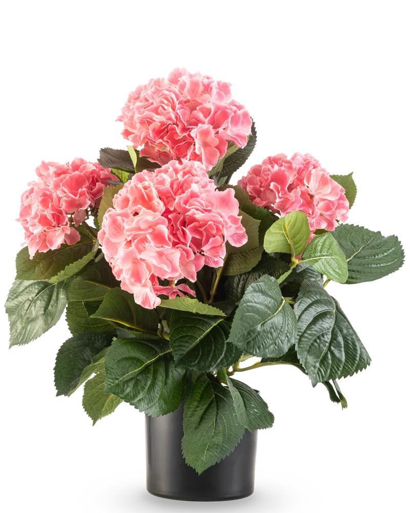 Kunstplant Hortensia UV 43 cm roze
