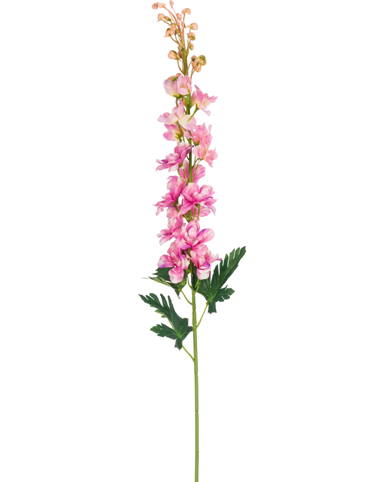 Kunstbloem Delphinium 79 cm roze