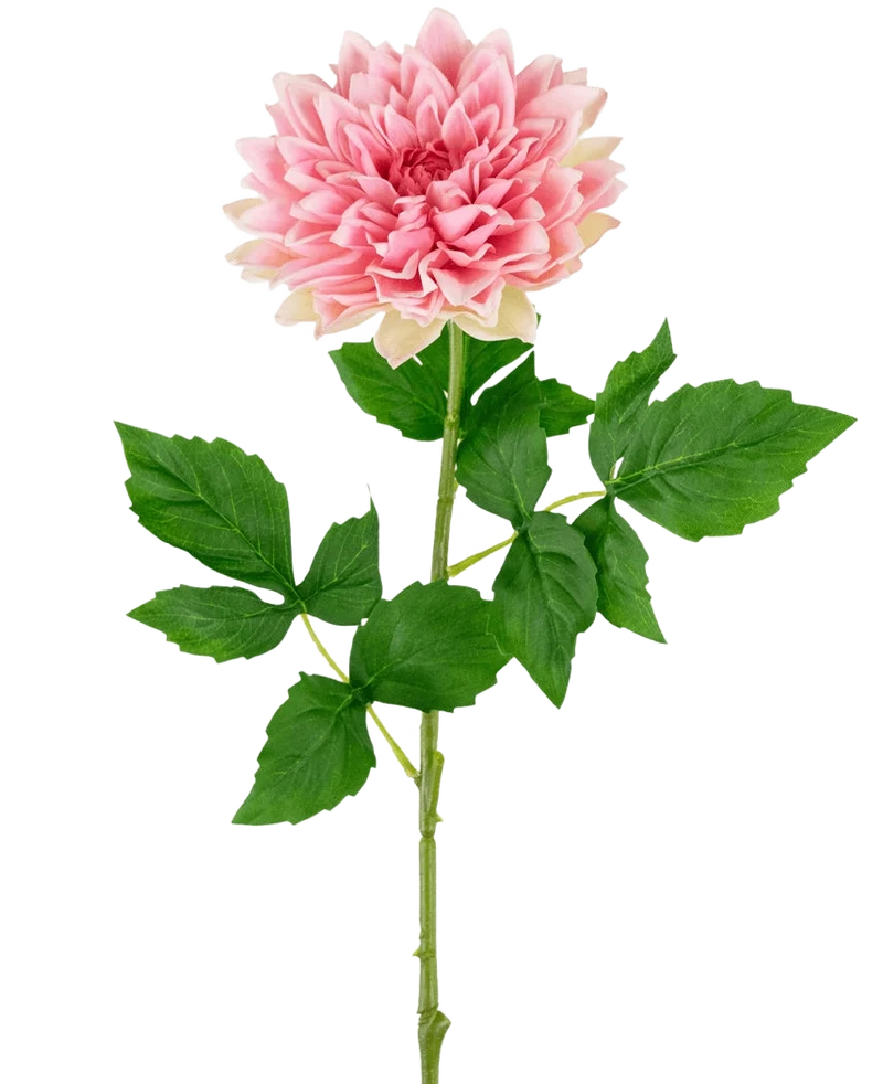 Kunst Georgine Real Touch Roze 70cm