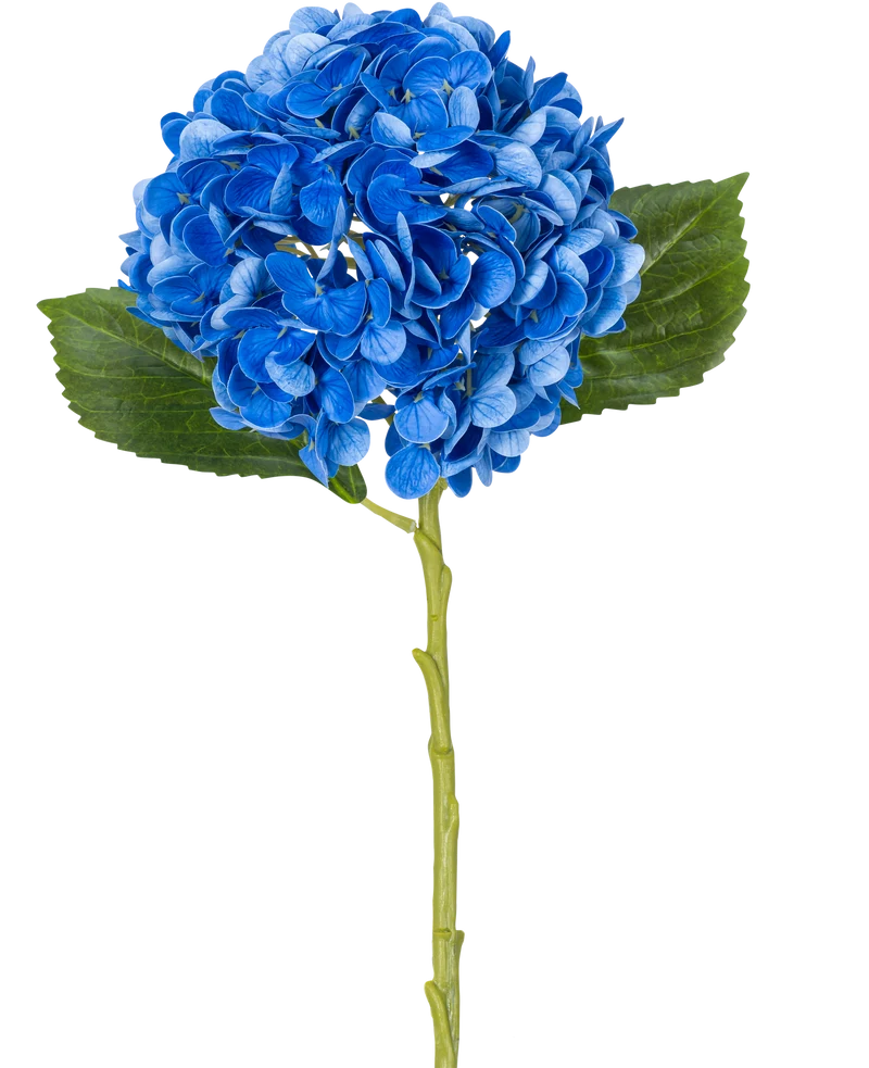 Kunstbloem Charlotte hortensia Real Touch Blauw 49 cm