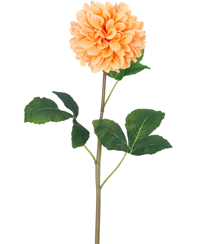 Kunstbloem Dahlia Real Touch Perzik 73 cm