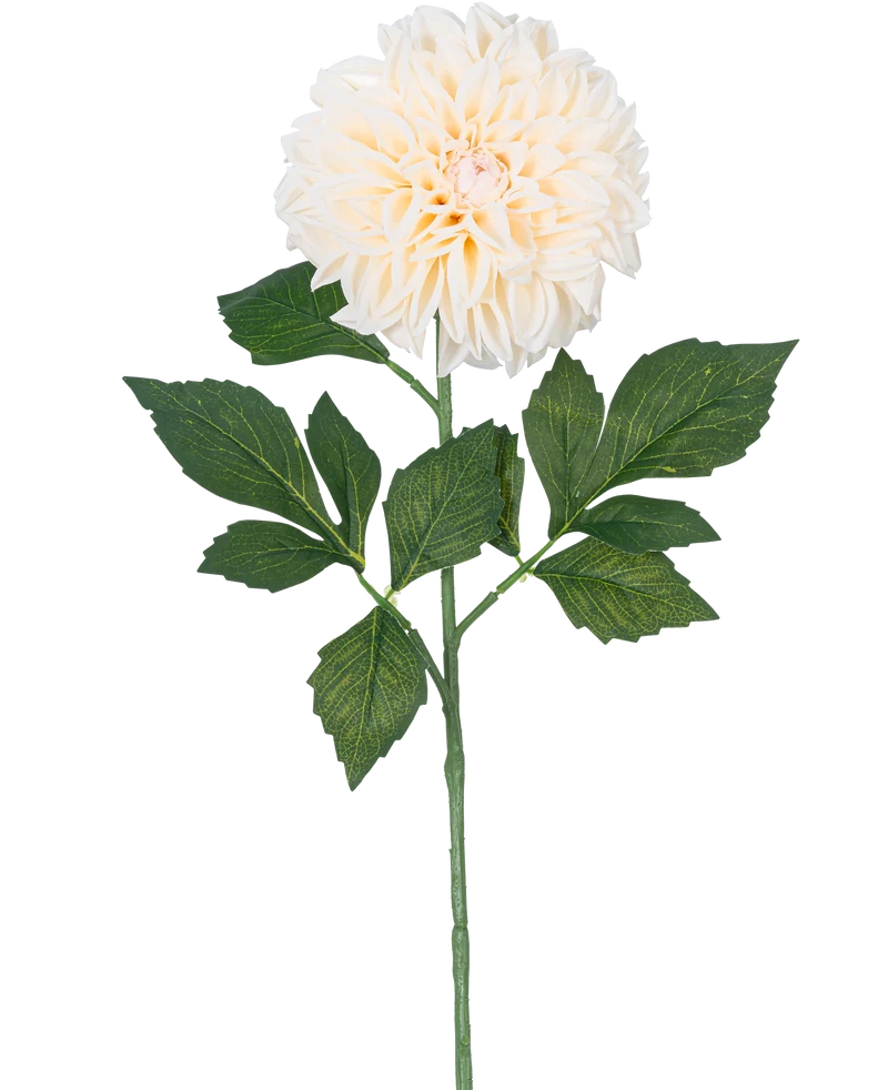 Kunstbloem Dahlia Real Touch Beige 72 cm