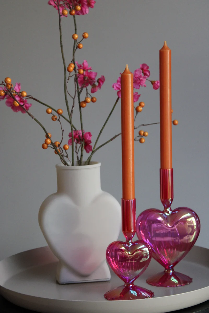 KAARSHOUDER LOVELY | FUCHSIA PARELMOER |