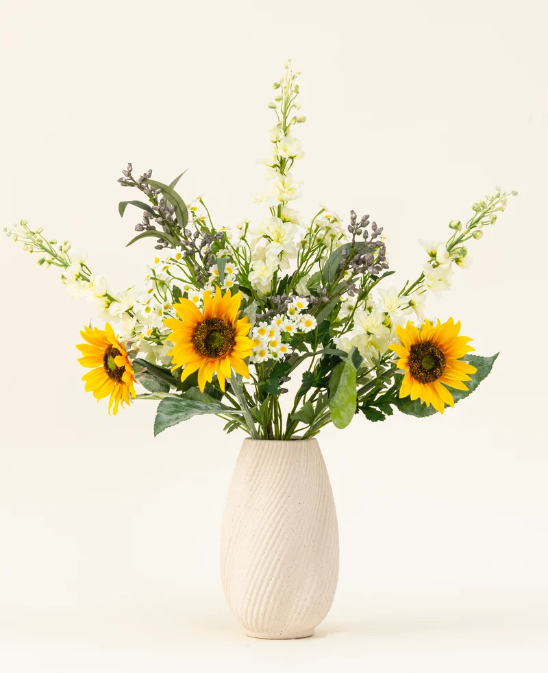 Zijden kunstbloemen boeket Sunshine Surprise