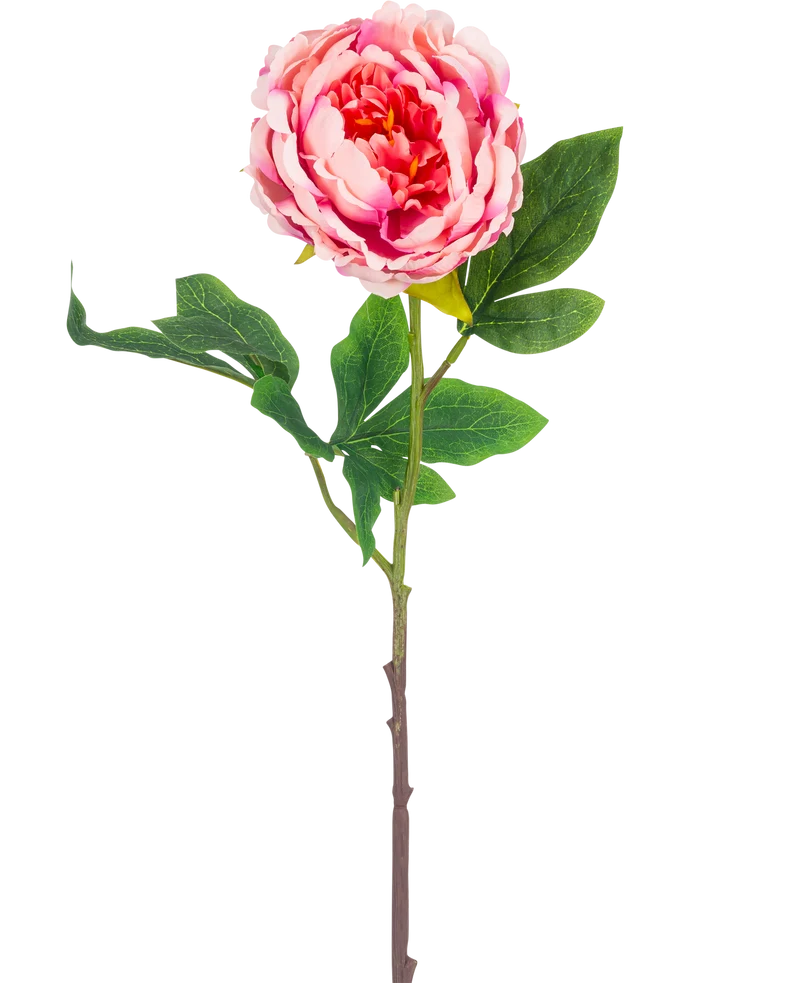 Kunstbloem Pioenroos 61 cm roze
