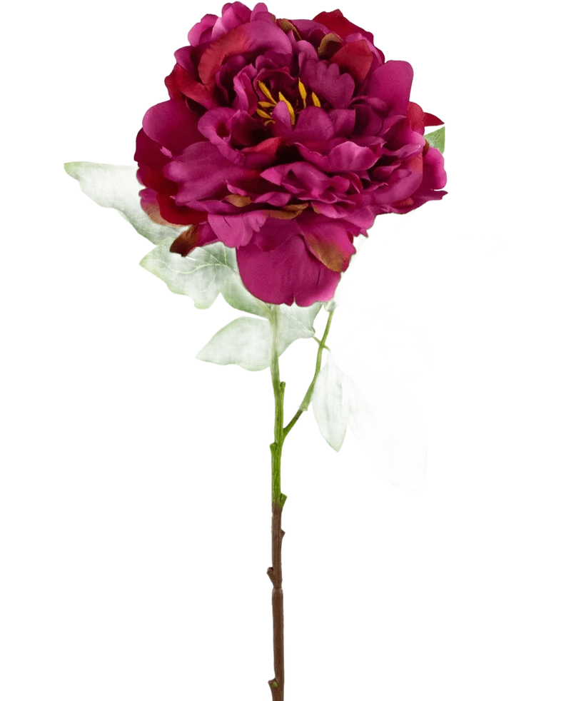 Kunstbloem Pioen 61 cm roze
