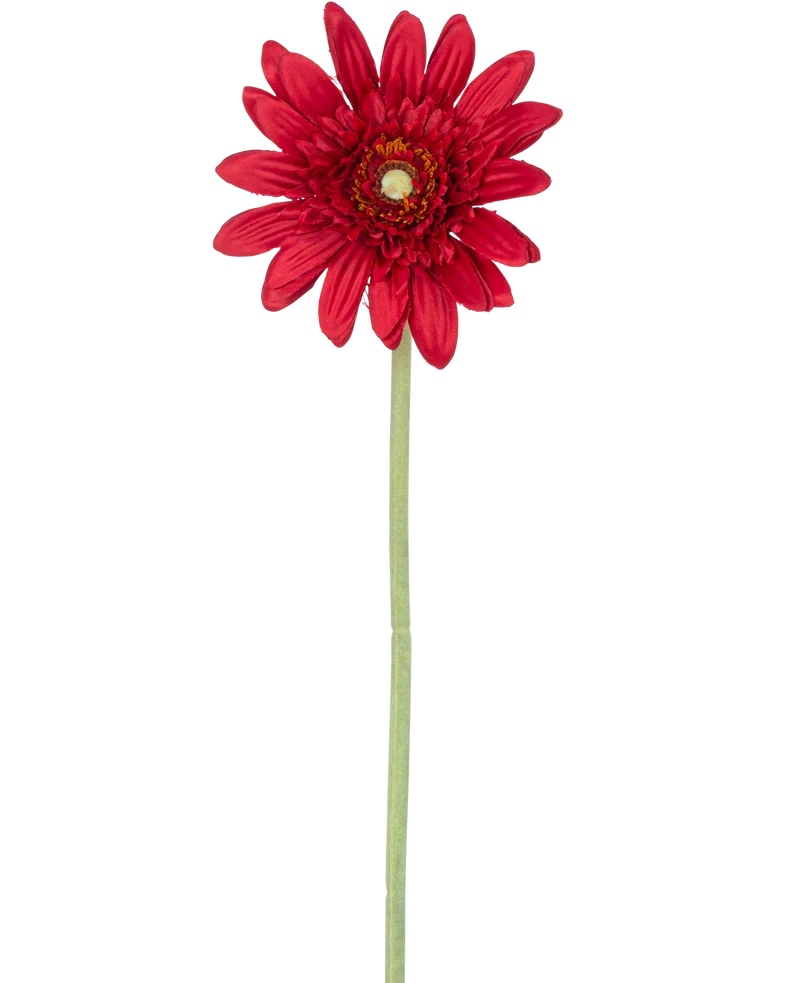 Kunstbloem Gerbera 53 cm rood