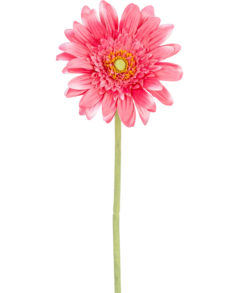 Kunstbloem Gerbera 55 cm roze
