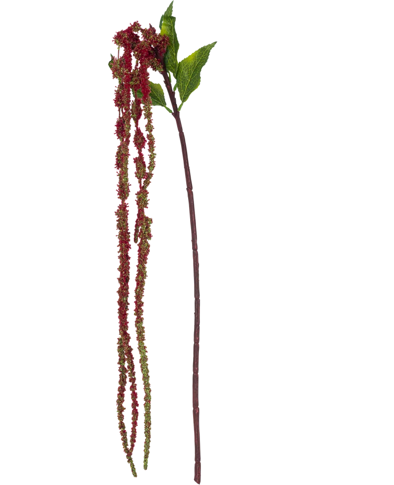 Kunstbloem Amaranthus 122 cm wijnrood