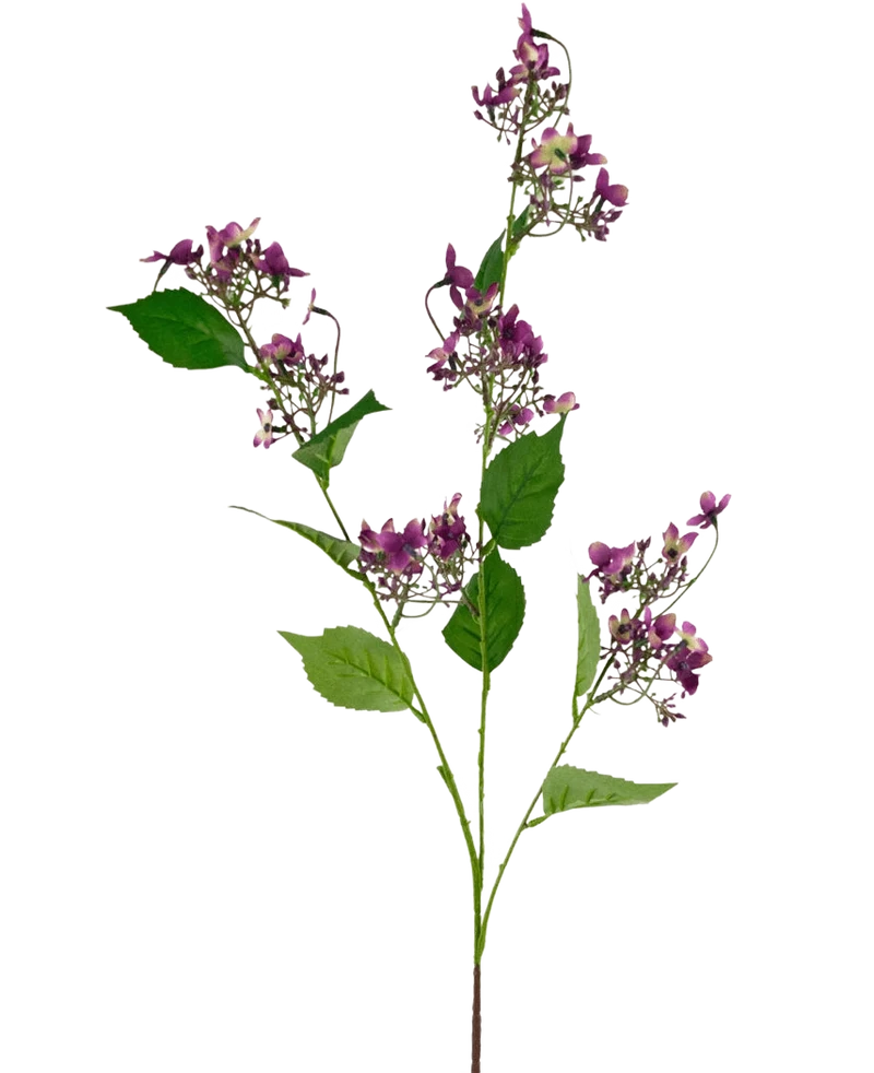 Kunstbloem Wilde Hydrangea 86 cm paars