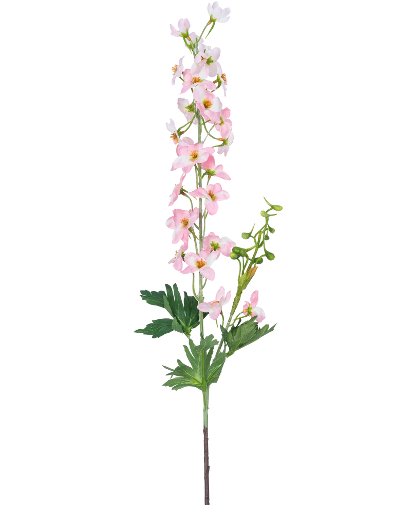 Kunstbloem Delphinium 79 cm lichtroze