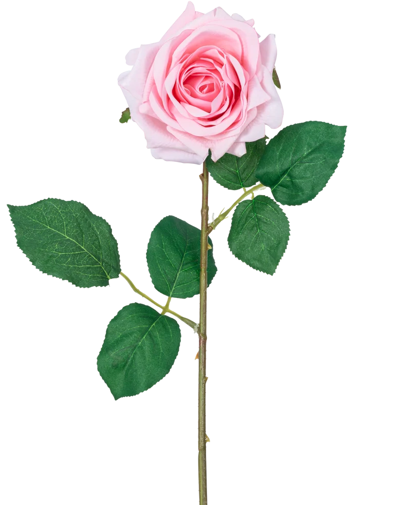 Kunstroos "Emine" Real Touch Roze 43cm