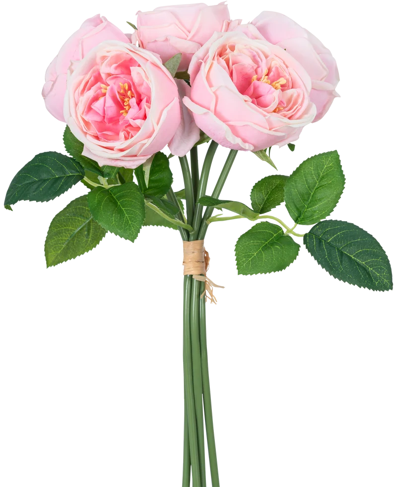 Kunstrozenboeket "Carmen" Real Touch Pink 36 cm