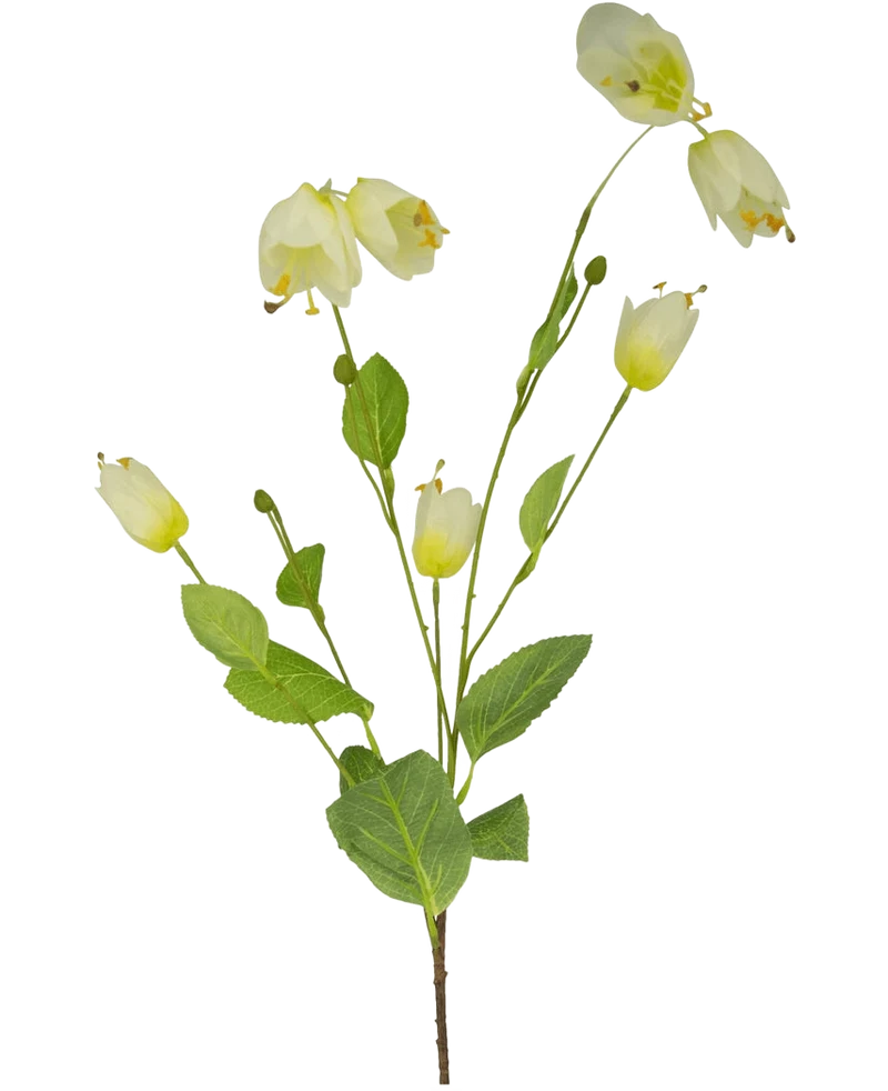 Kunstbloem Fritillary 94 cm wit