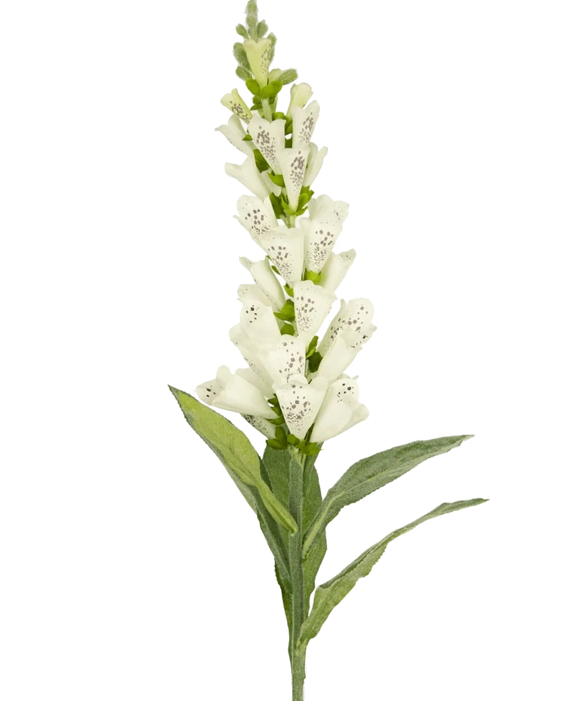 Kunstbloem Vingerhoedskruid 90 cm wit
