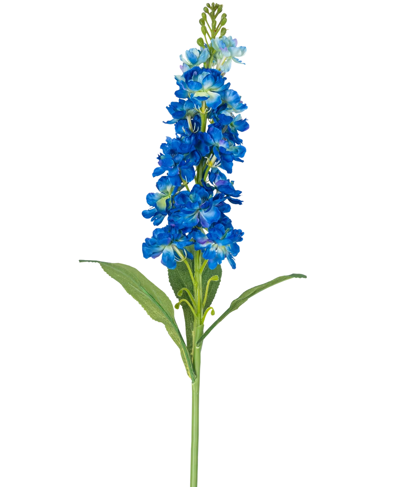 Kunstbloem Violier 78 cm blauw