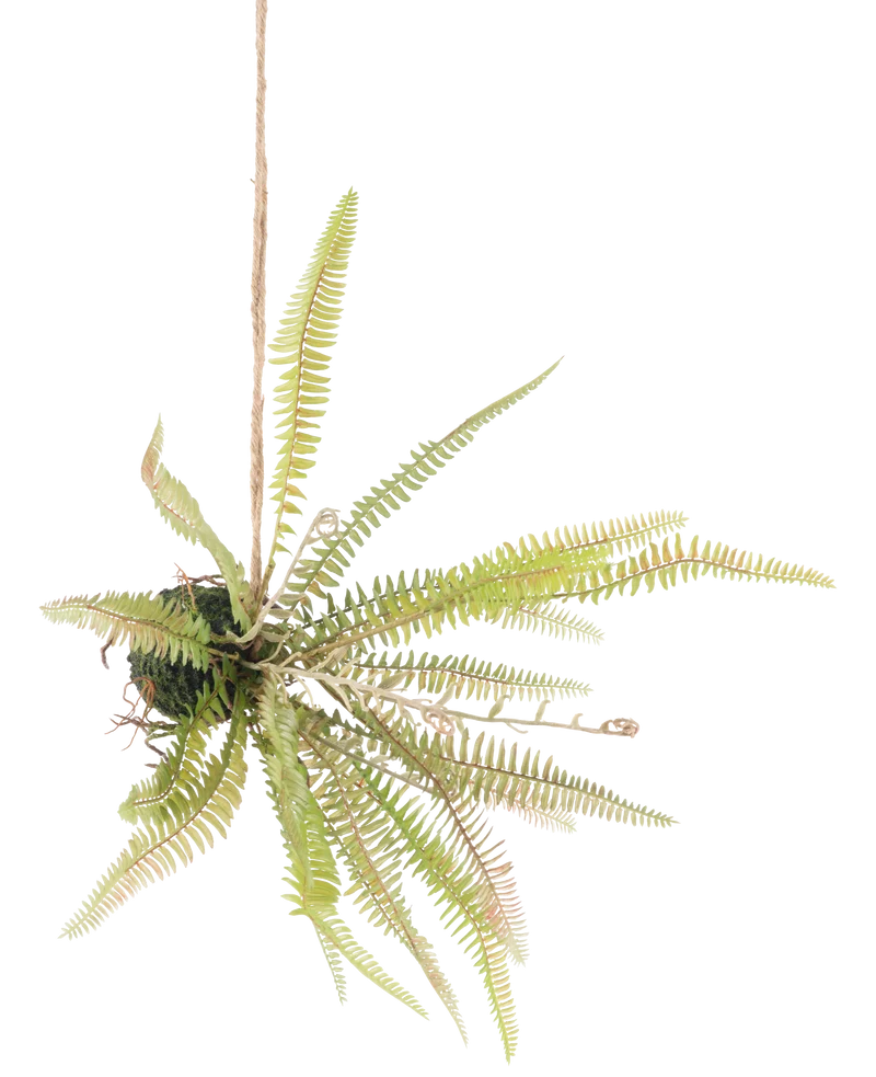 Kunst hangplant varen bal 45 cm