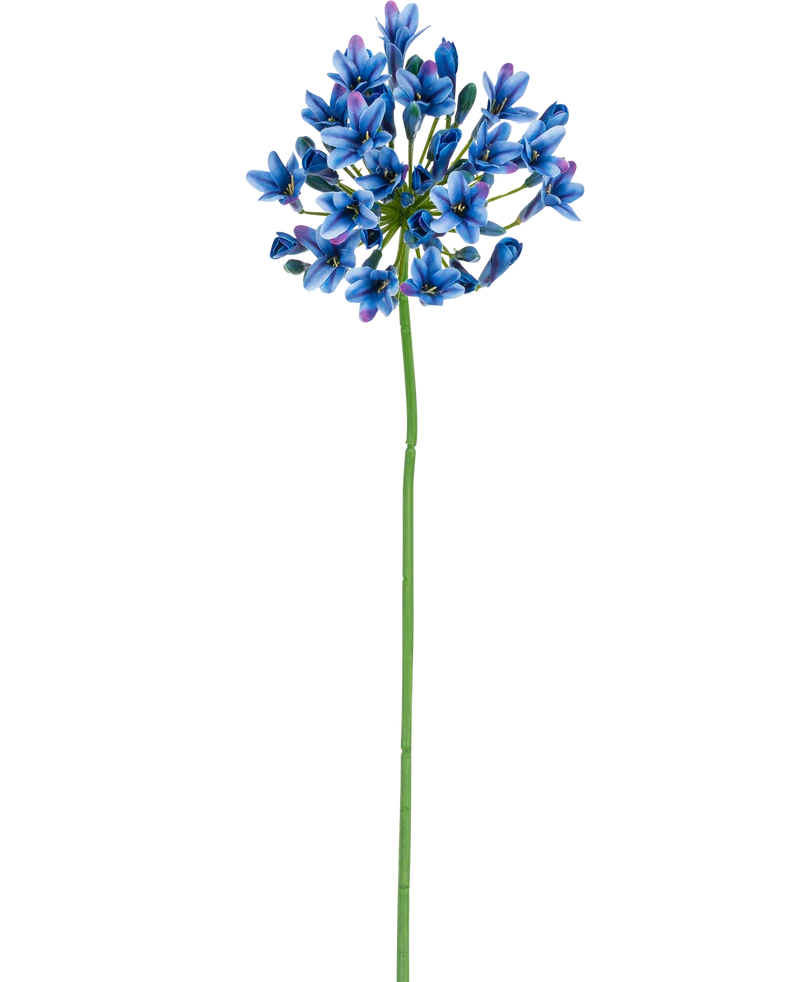 Kunstbloem Agapanthus 77 cm blauw