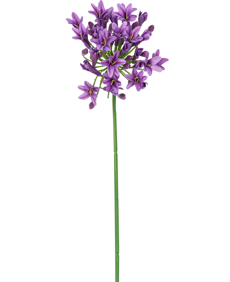 Kunstbloem Agapanthus 77 cm paars