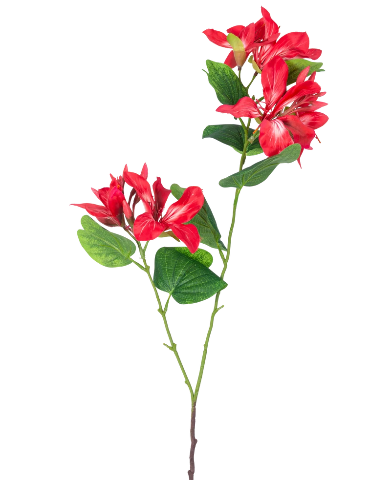 Kunstbloem Rhododendron 85 cm licht rood