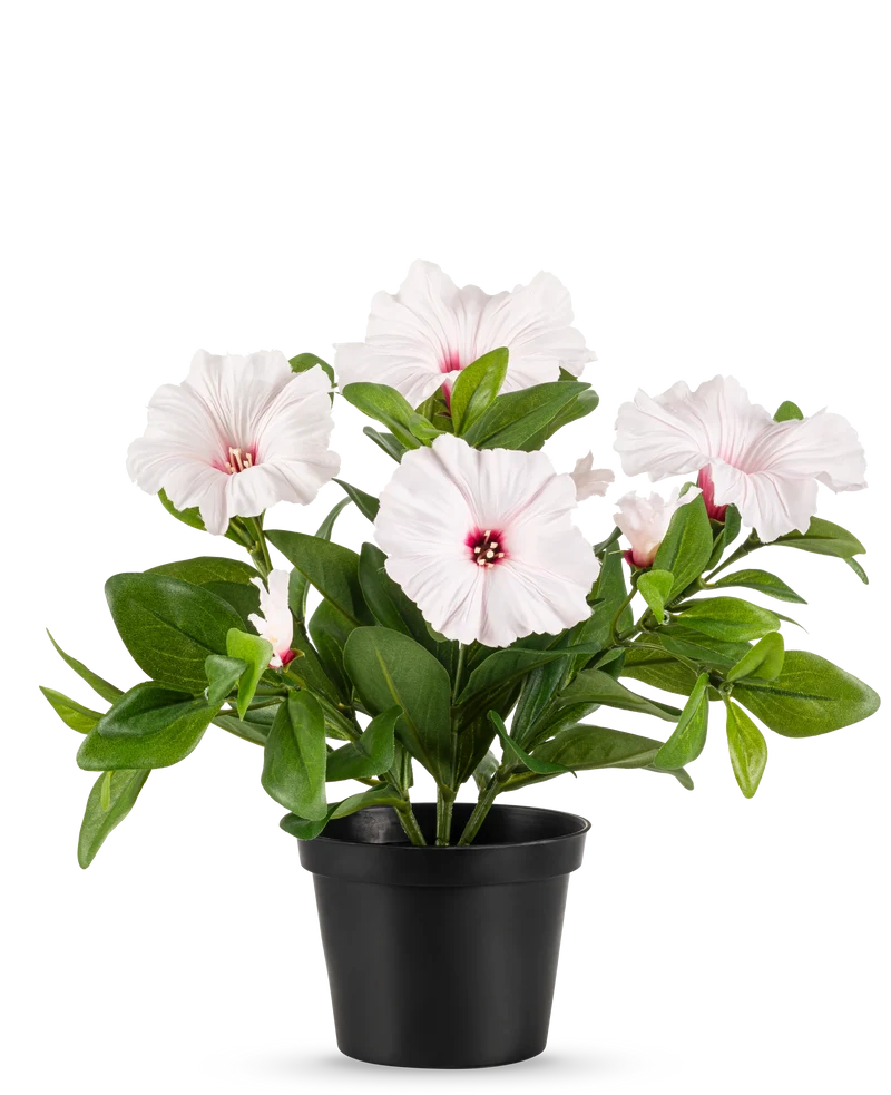 Kunstbloem Petunia plant 25 cm roze