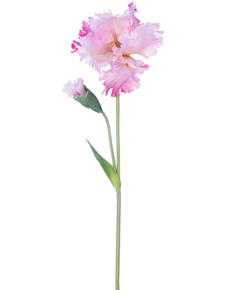 Kunstbloem Iris 80 cm roze