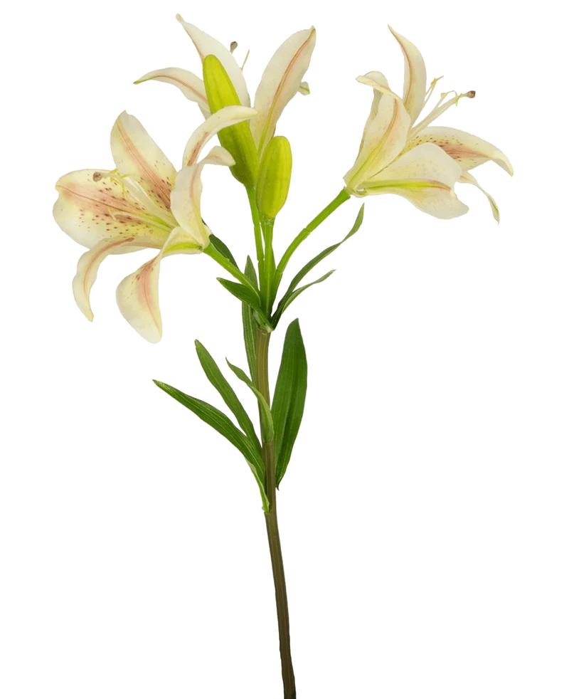 Kunstbloem Aziatische Lelie 66 cm roze