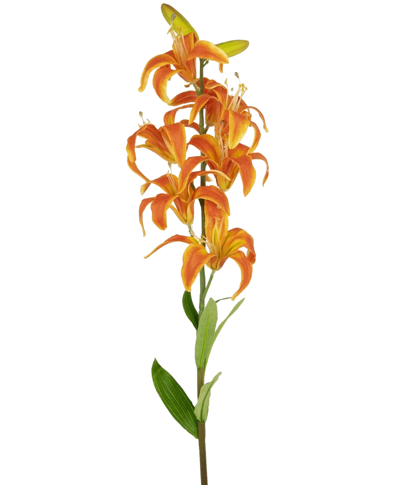 Kunstbloem Martagon Lelie 78 cm oranje