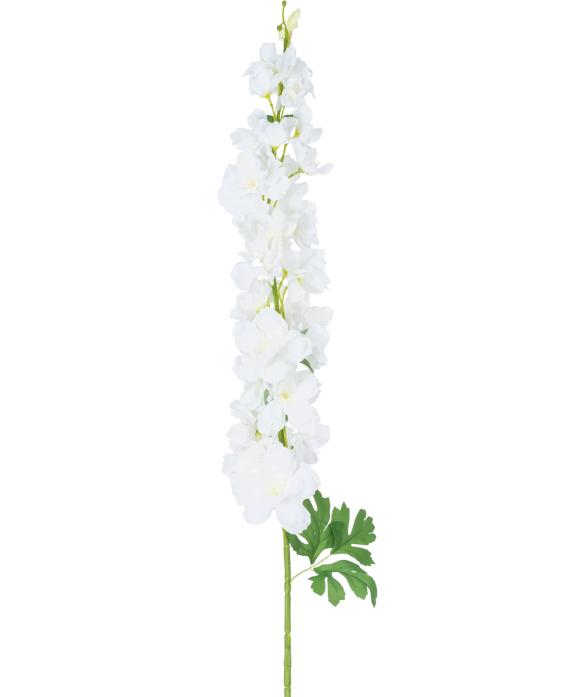 Kunstbloem Delphinium 105 cm wit