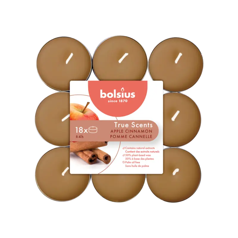 Bolsius True scents geurtheelichten appel kaneel