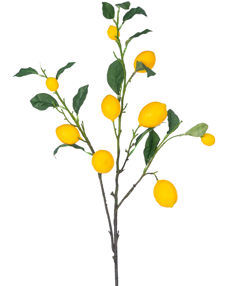 Kunsttak Lemon 104 cm geel