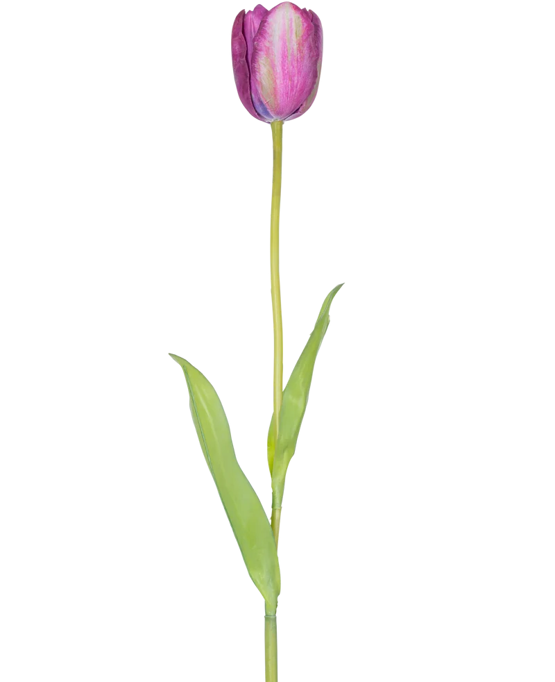 Kunstbloem Franse Tulp 60 cm paars