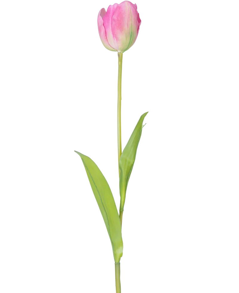 Kunstbloem Franse Tulp 63 cm roze